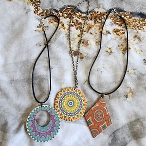 Wooden Boho Necklaces